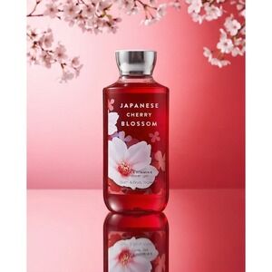 Bath & Body Works Japanese Cherry Blossom Shower Gel 10oz Shea Vitamin E NEW